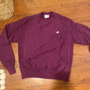 Dark purple champion sweatshirt